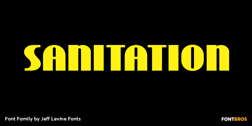 Sanitation Font Poster