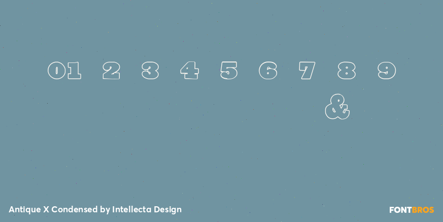 Antique X Condensed Font Poster #4