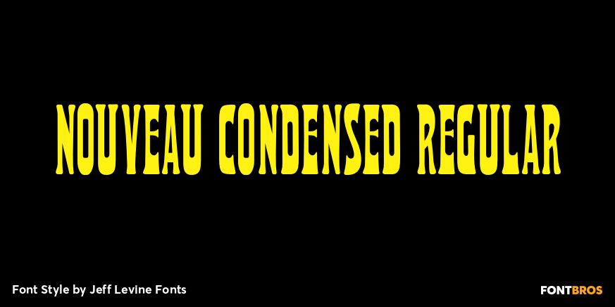 Nouveau Condensed Regular Poster