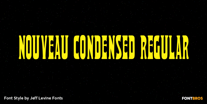 Nouveau Condensed Regular Poster