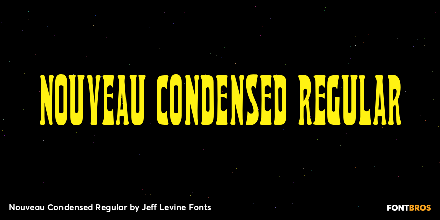 Nouveau Condensed Regular Poster