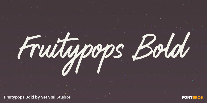 Fruitypops Bold Font Poster #1