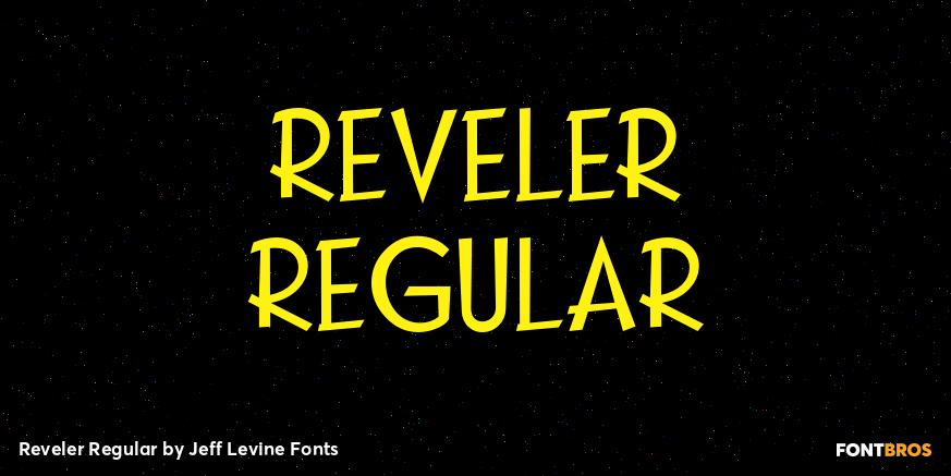 Reveler Regular Font Poster #1