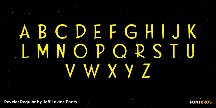 Reveler Regular Font Poster #3