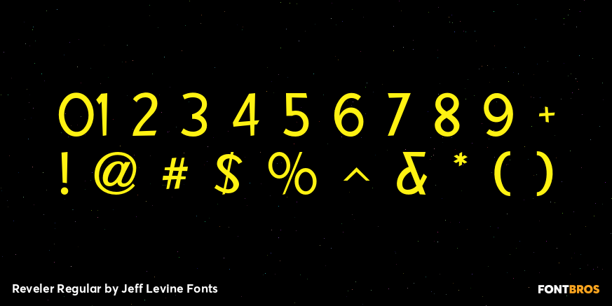 Reveler Regular Font Poster #4