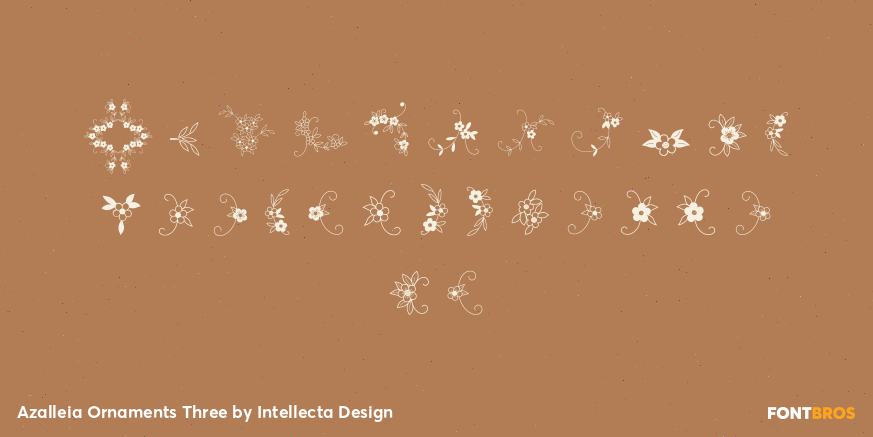 Azalleia Ornaments Three Font Poster #2