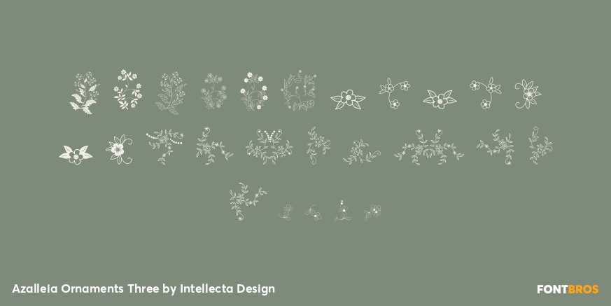 Azalleia Ornaments Three Font Poster #3