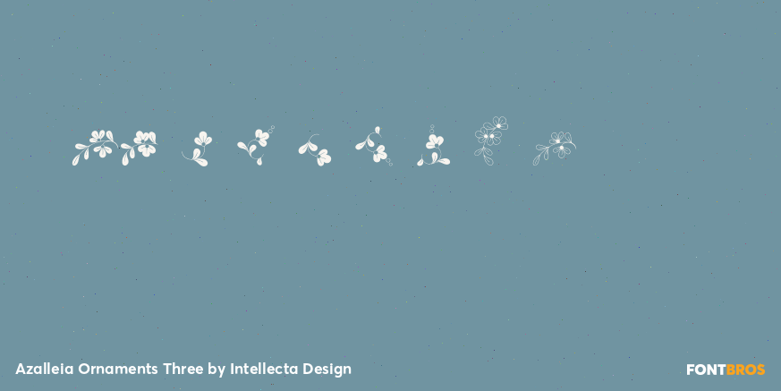 Azalleia Ornaments Three Font Poster #4