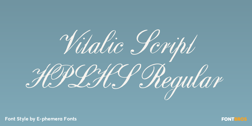 Vitalic Script HPLHS Regular Poster