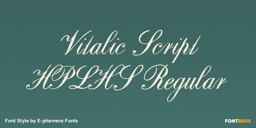 Vitalic Script HPLHS Regular Poster