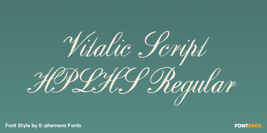 Vitalic Script HPLHS Regular Poster