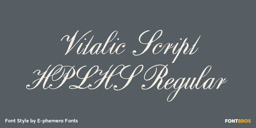 Vitalic Script HPLHS Regular Poster