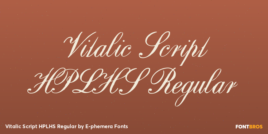 Vitalic Script HPLHS Regular Poster