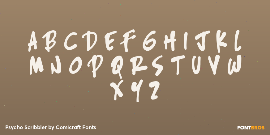 Psycho Scribbler Font Poster #1