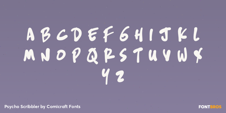 Psycho Scribbler Font Poster #1