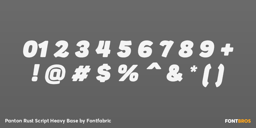 Panton Rust Script Heavy Base Font Poster #4