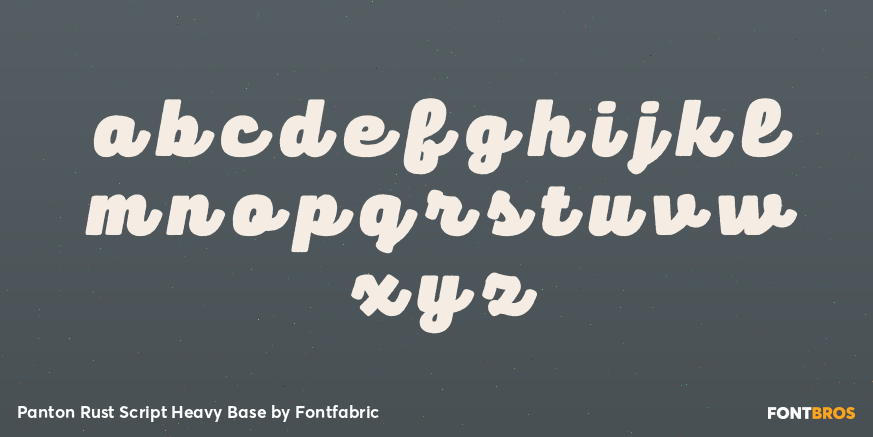 Panton Rust Script Heavy Base Font Poster #3