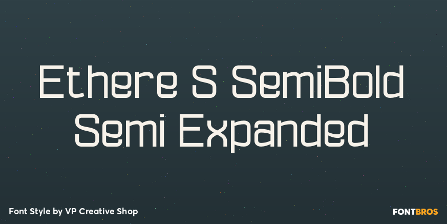 Ethere S SemiBold Semi Expanded Font Poster #1