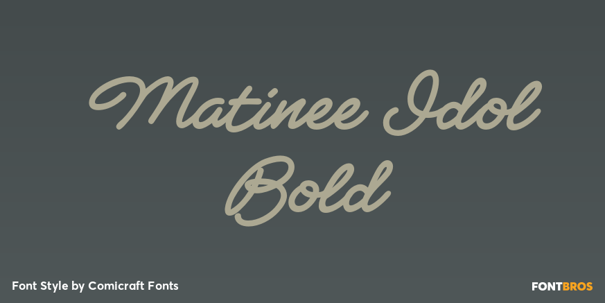 Matinee Idol Bold Poster