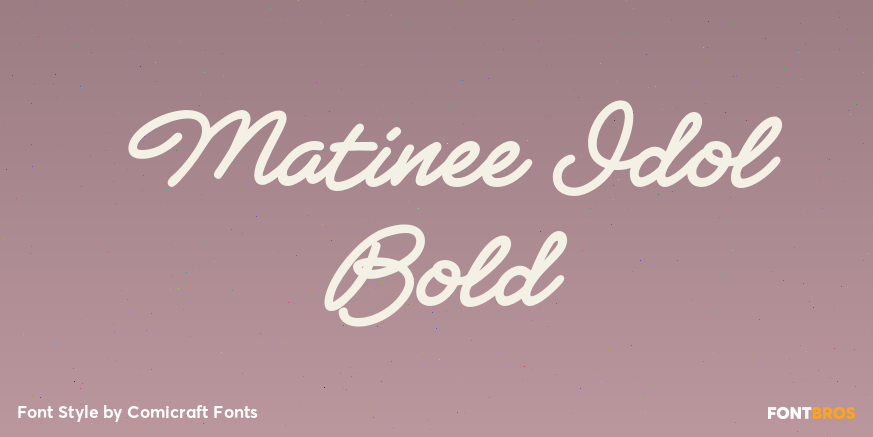 Matinee Idol Bold Poster
