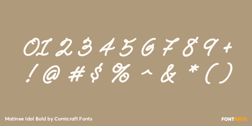 Matinee Idol Bold Font Poster #1