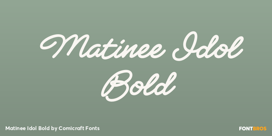 Matinee Idol Bold Poster