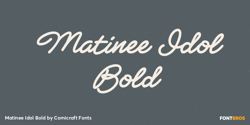 Matinee Idol Bold Poster