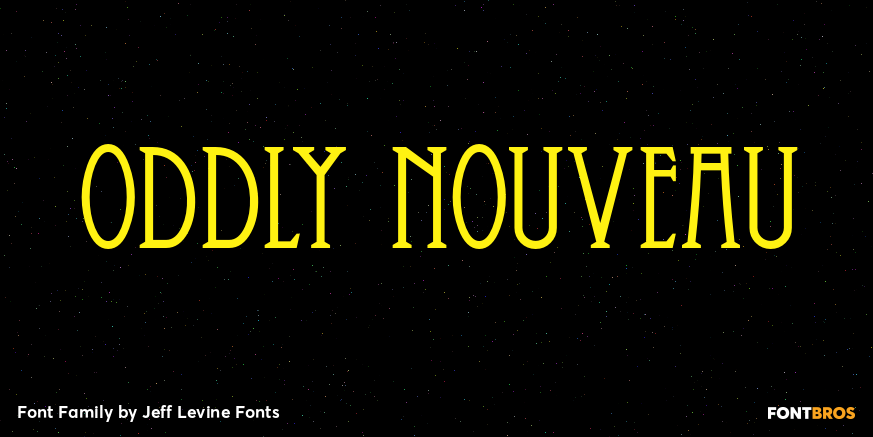 Oddly Nouveau Font Poster
