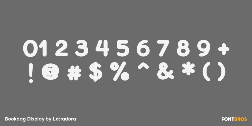 Bookbag Display Font Poster #4