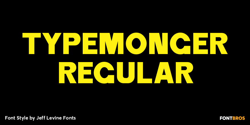 Typemonger Regular Font Poster #1