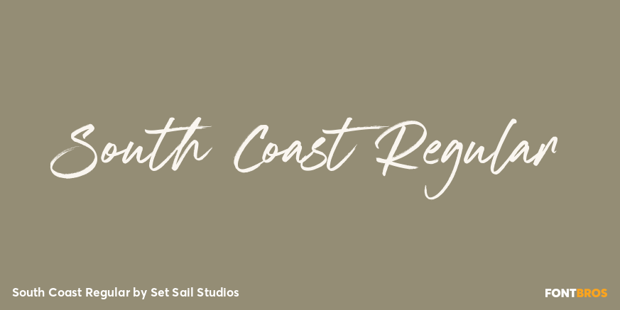 South Coast Regular Font Poster #1