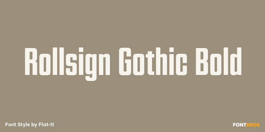 Rollsign Gothic Bold Poster