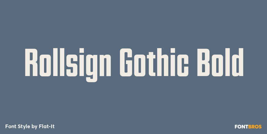 Rollsign Gothic Bold Poster