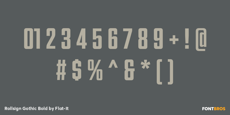 Rollsign Gothic Bold Font Poster #4