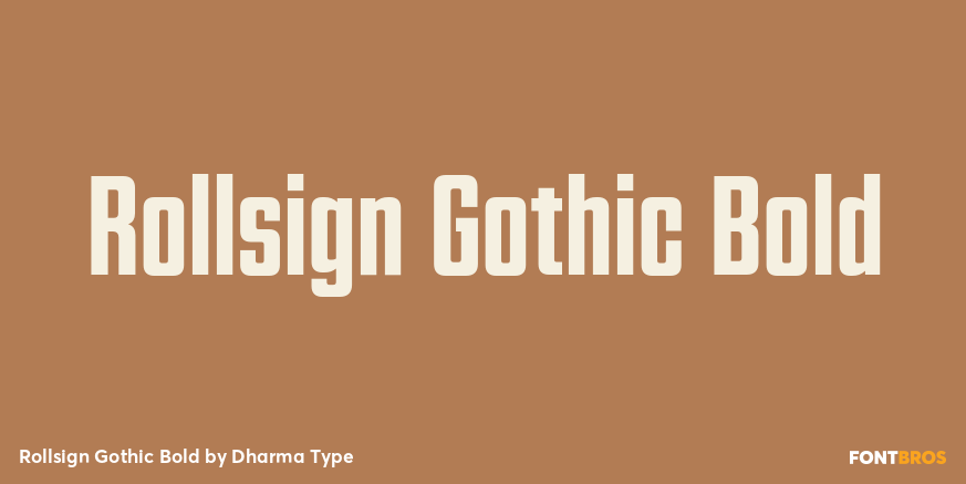 Rollsign Gothic Bold Poster