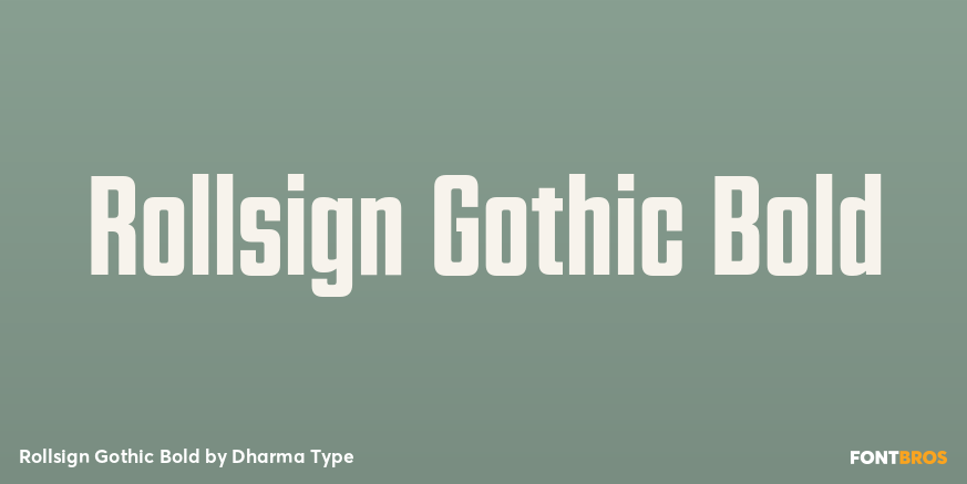 Rollsign Gothic Bold Poster