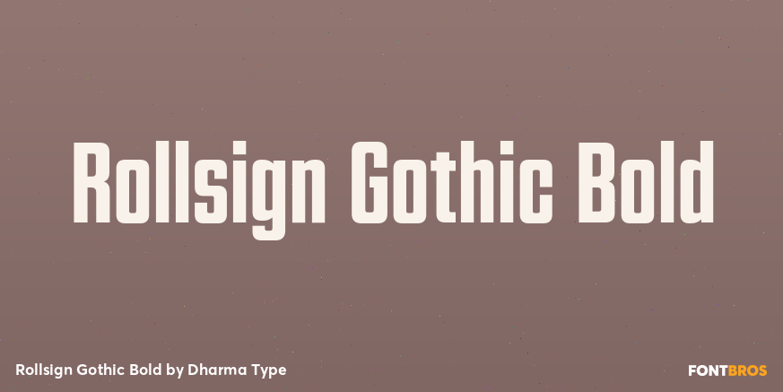 Rollsign Gothic Bold Poster