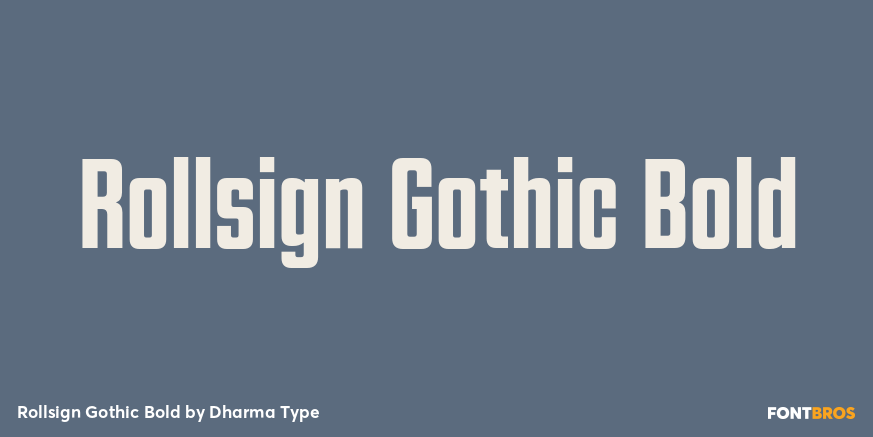 Rollsign Gothic Bold Poster
