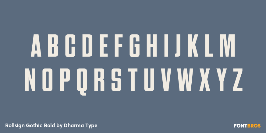 Rollsign Gothic Bold Font Poster #2