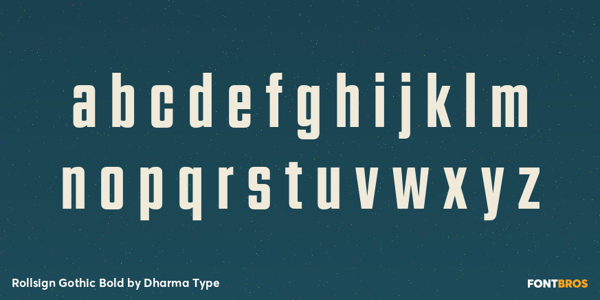 Rollsign Gothic Bold Font Poster #3