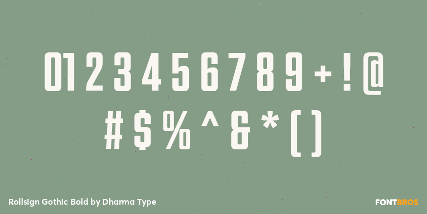 Rollsign Gothic Bold Font Poster #4