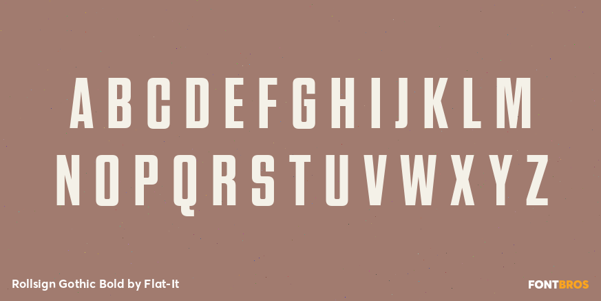 Rollsign Gothic Bold Font Poster #2