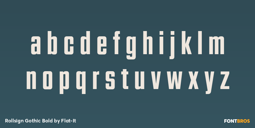 Rollsign Gothic Bold Font Poster #3