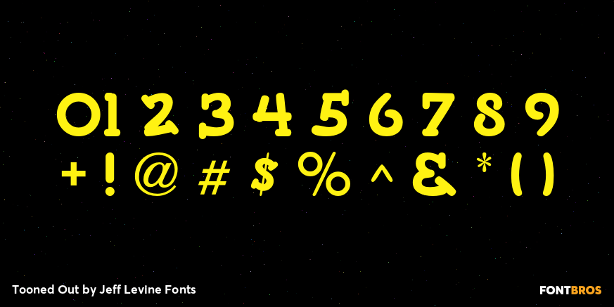Tooned Out Font Poster #1