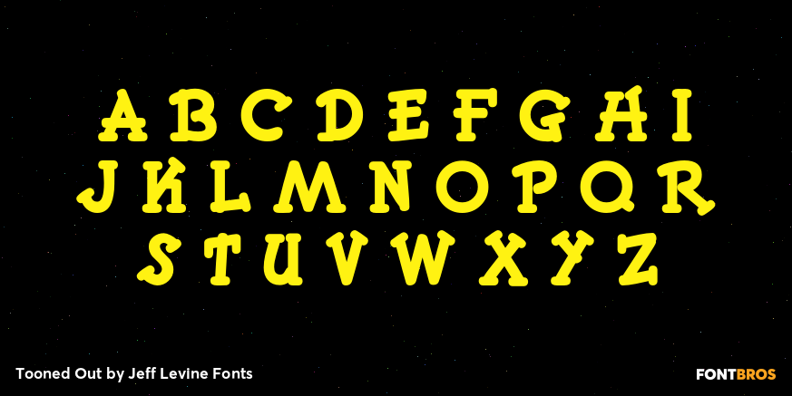 Tooned Out Font Poster #1