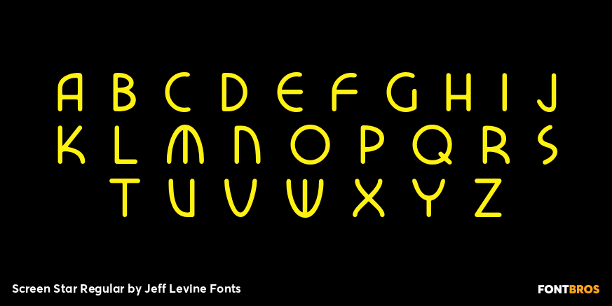 Screen Star Regular Font Poster #2