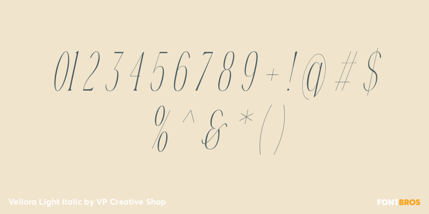 Veliora Light Italic Font Poster #4