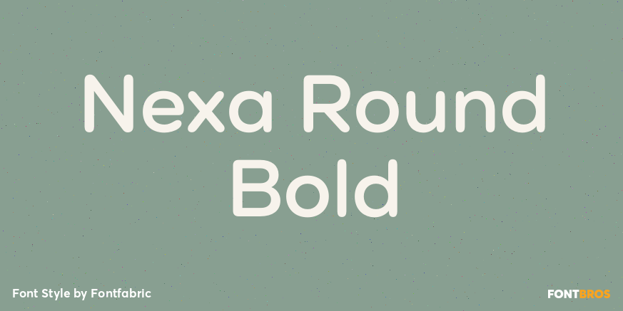 Nexa Round Bold Font Poster #1