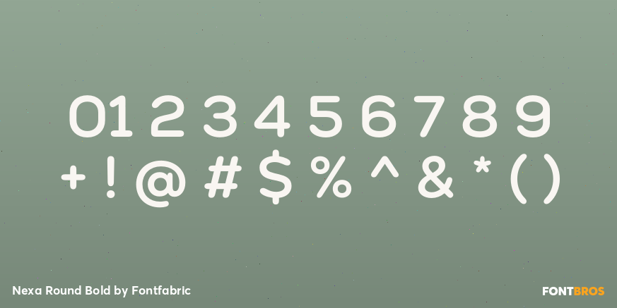 Nexa Round Bold Font Poster #4