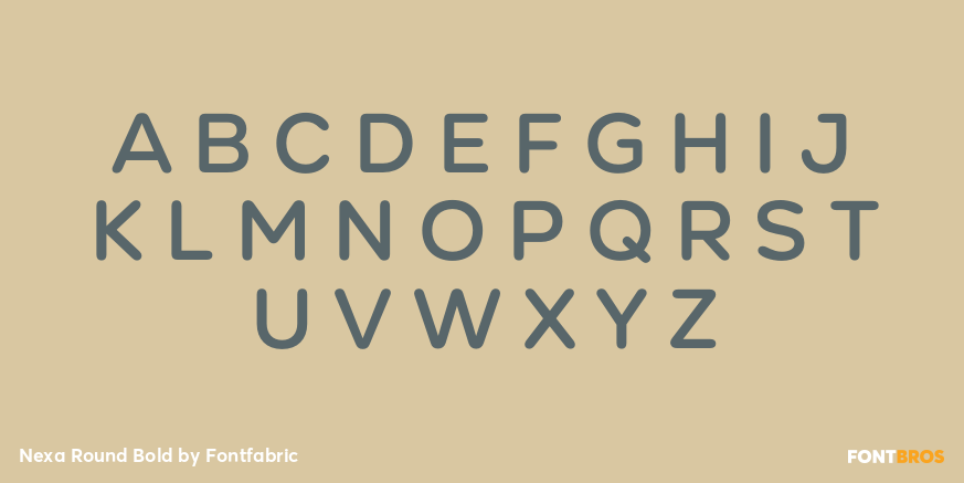 Nexa Round Bold Font Poster #2